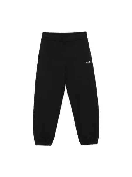 Spodnie Msgm z nadrukiem czarne