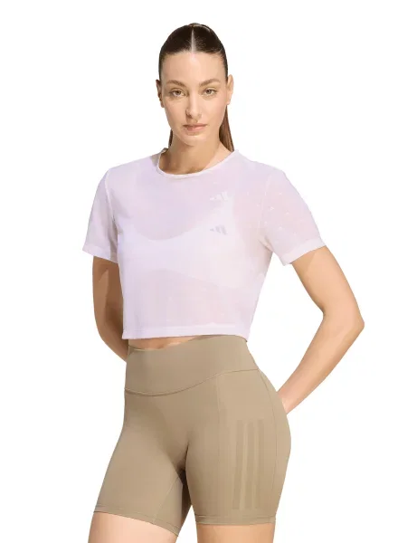 ADIDAS PERFORMANCE Tricou funcțional PWR ESS' alb