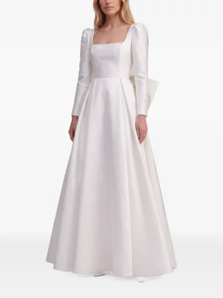 Lung rochie maxi Marco Gabrielli Atelier cu funde alb