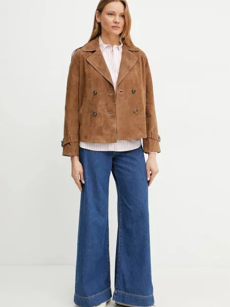 Сорочка Weekend Max Mara regular класичний комір рожевий