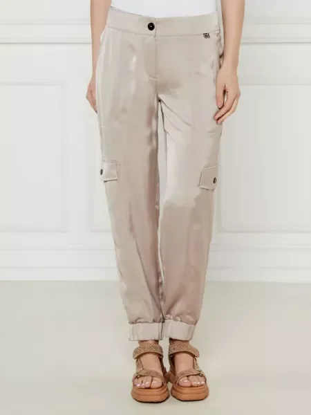 Marc Cain De satin pantaloni cargo Ridder | Relaxed fit