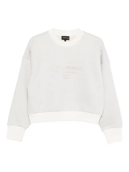 Bluza Emporio Armani z nadrukiem szara