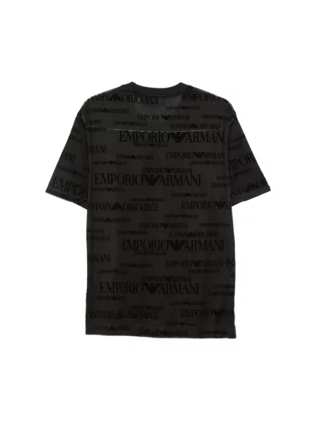 Koszulka Emporio Armani z nadrukiem czarna