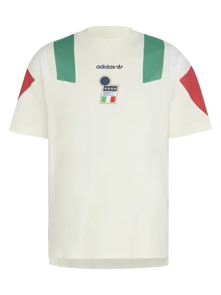 ADIDAS PERFORMANCE Tricou funcțional FIGC EQT verde / roșu / lână / natural alb