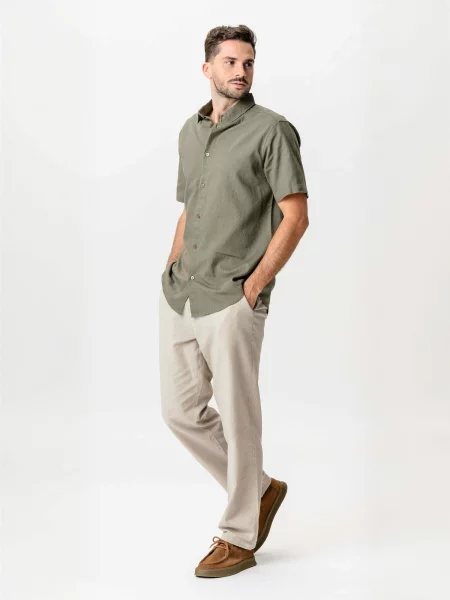 TEESHOPPEN Cămașă Linen Blend mai multe culori