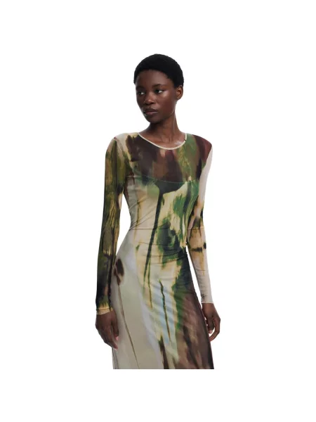 Desigual Rochie VEST_GODIVA verde