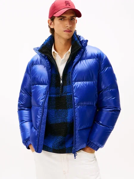 Tommy Hilfiger Geacă din puf albastru