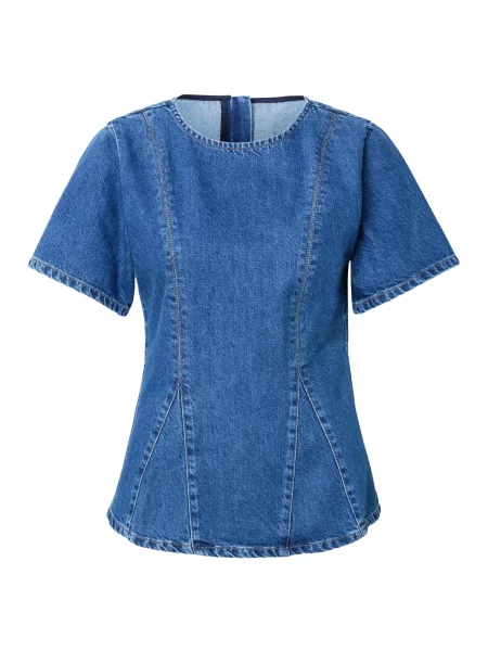 MSCH COPENHAGEN Marškinėliai MSCHTurig Alena tamsiai džinso mėlyna