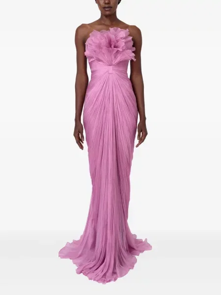 Rochie maxi Iris Serban de costum roz