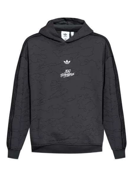 Маратонки Adidas с принт сиво