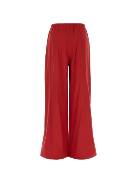 Pantaloni Max Mara din jerseu roșu