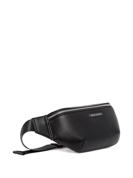 Curea Armani Exchange din piele negru