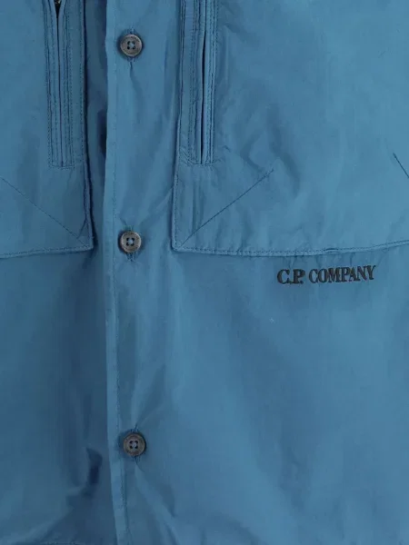 Риза C.p. Company бродирана синьо