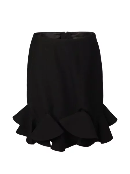 Fustă Valentino Garavani cu volane negru