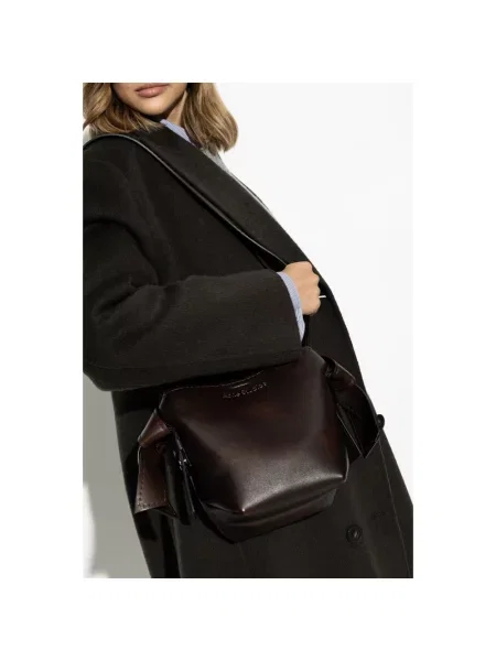 Torebka Acne Studios skórzana brązowa