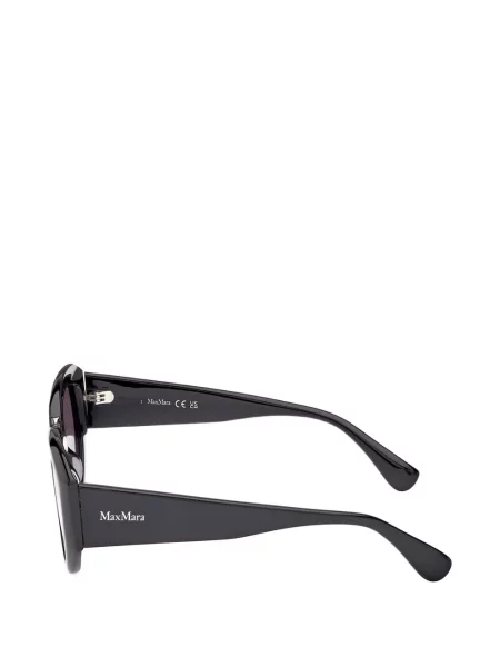 Ochelari de soare ovali Max Mara Eyewear negru