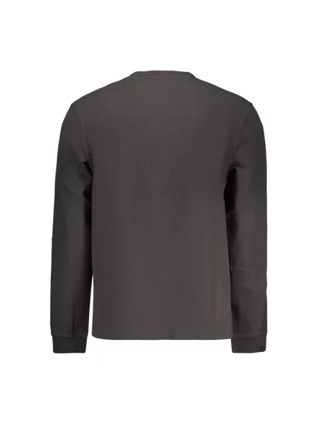 Bluzka z długim rękawem o kroju regular fit z mieszanki bawełny model WE-TEMPEST' Boss Orange czarna