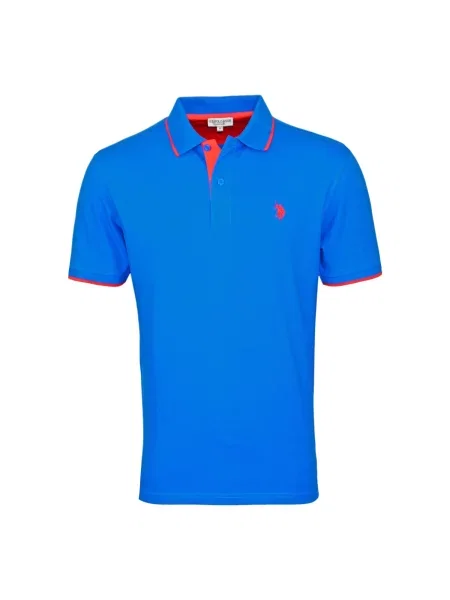 U.S. POLO ASSN. Tricou albastru regal roșu