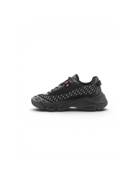 Sneakersy Love Moschino skórzane czarne