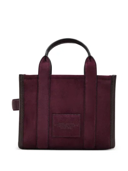 Geantă Marc Jacobs din piele de căprioară violet