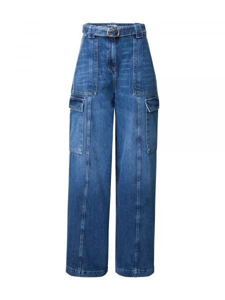 Twinset Pantaloni eleganți denim albastru