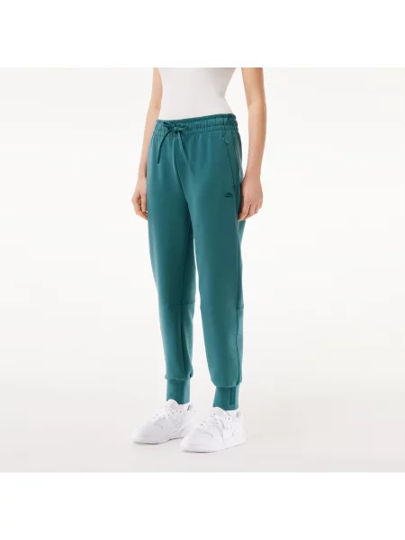 Lacoste Spodnie Dresowe Dwuwarstwowe Lacoste zielone
