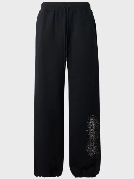 Страз спортивные штаны Karl Lagerfeld черные