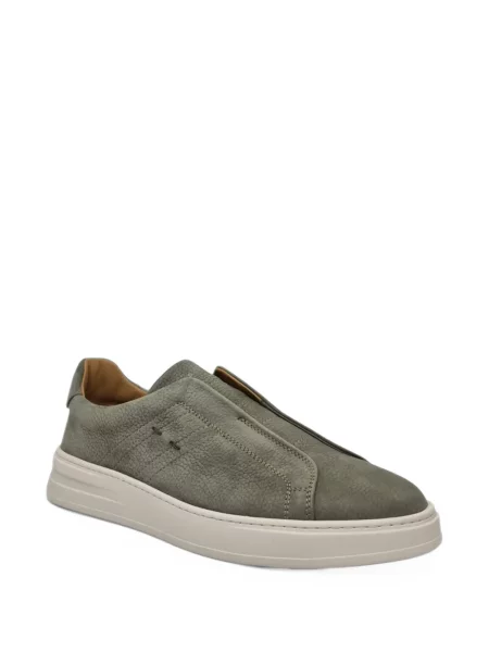 Chiloți Henderson Baracco din piele slip-on verde