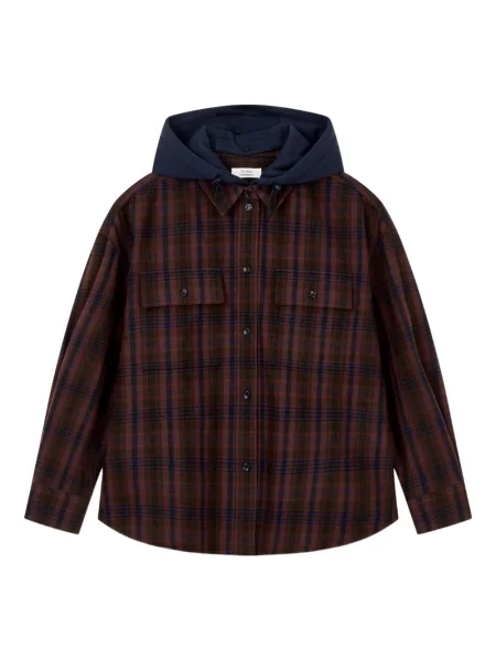 Cămașă Studio Tomboy cu glugă maro