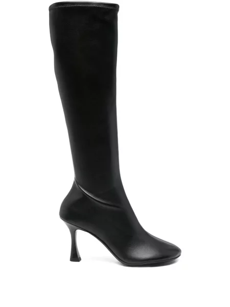 Botine 3juin din piele negru