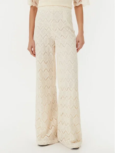 TWINSET Pantaloni din Wide Leg bej