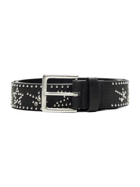 Bershka Curea / argintiu negru