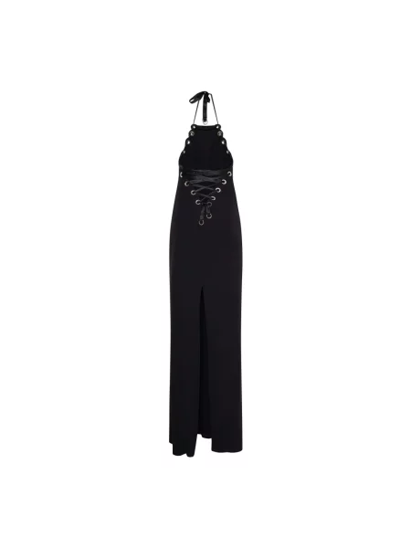 Sukienka maxi John Richmond z dekoltem halter czarna