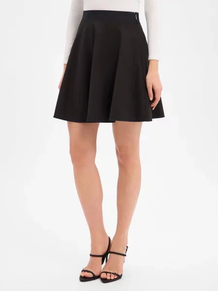 Boss Spódnica Z Dżerseju Vetira schwarz czarna