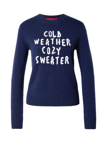 MAX&Co. Pulover FONTANA bleumarin alb