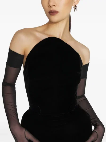 Rochie maxi Mugler negru