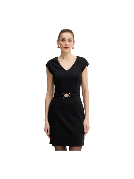 Sukienka mini Guess z paskiem czarna