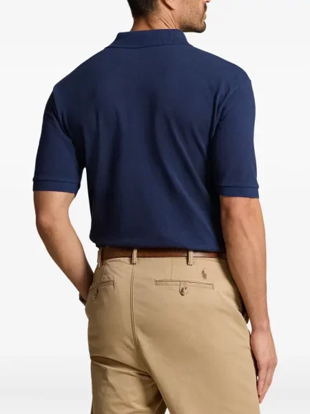 Pulover Polo Ralph Lauren de catifea cord cu glugă cu broderie alb