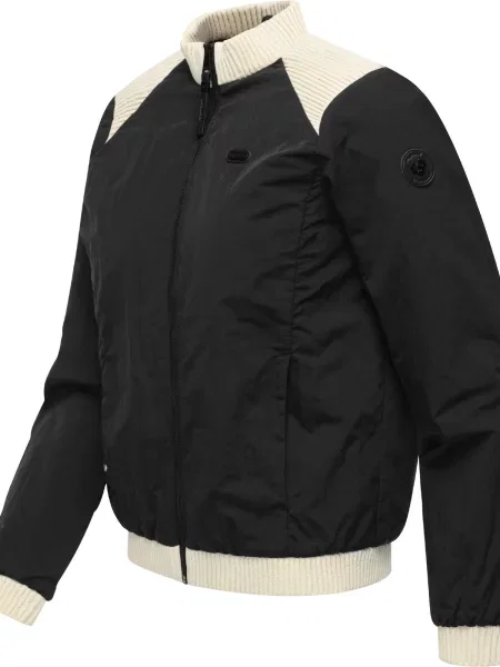 Ragwear Prechodná bunda čierna biela
