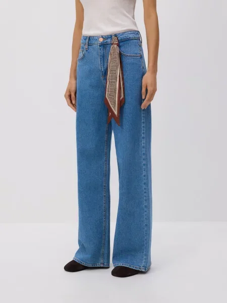 Reserved Широкі джинси з банданою синій