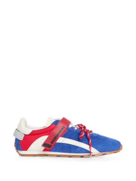 Sneakerși Dsquared2 cu bretele albastru