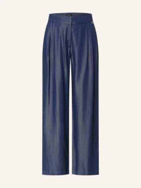 S.Oliver Black Label Džíny S Marlenovým Vzorem tmavě modrá černé