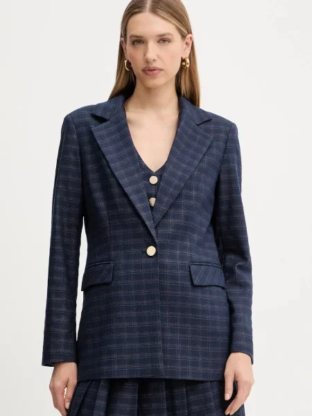 Fracomina sacou un singur rând de cu imprimeu albastru