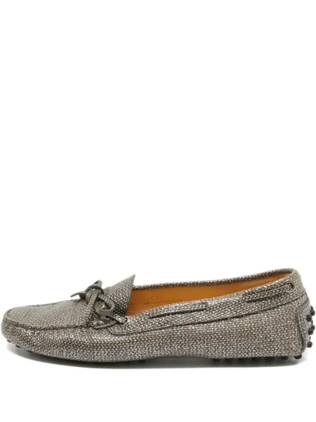 Pantofi loafer Tod's cu funde gri