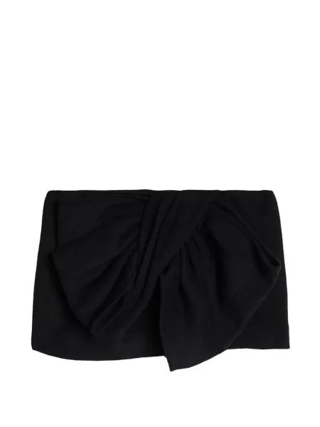 Scurt fusta mini 7 For All Mankind cu funde negru