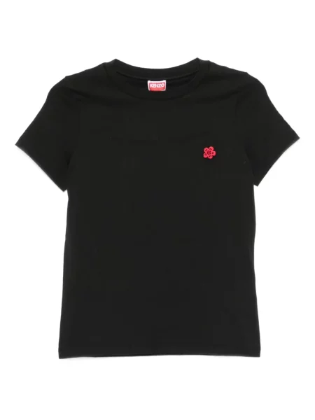 Tricou Kenzo cu broderie cu model floral negru
