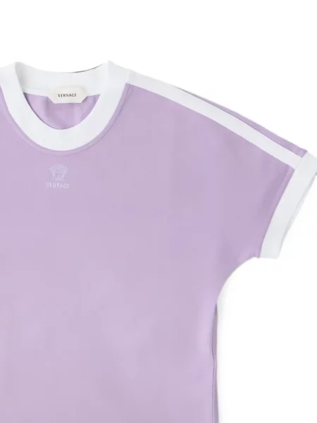 Tricou Versace din jerseu cu autograf violet