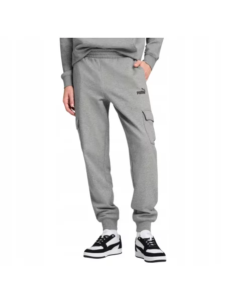 Spodnie Puma ESS Logo Cargo Pants FL szare