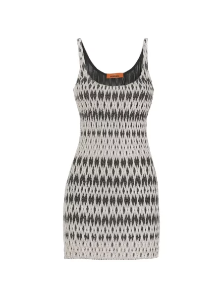 Rochie Missoni cu imprimeu geometric de costum gri