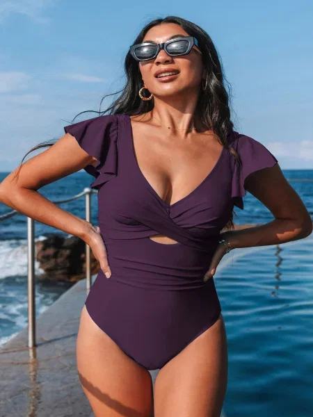 Купальник Cupshe бордовий